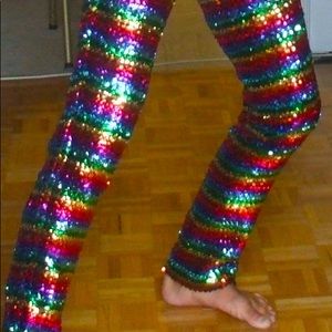 Rainbow Pride Chaps.  Medium (waist 29-34 inches)